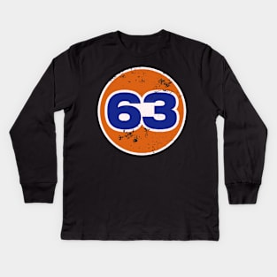 63 Vintage Number Kids Long Sleeve T-Shirt